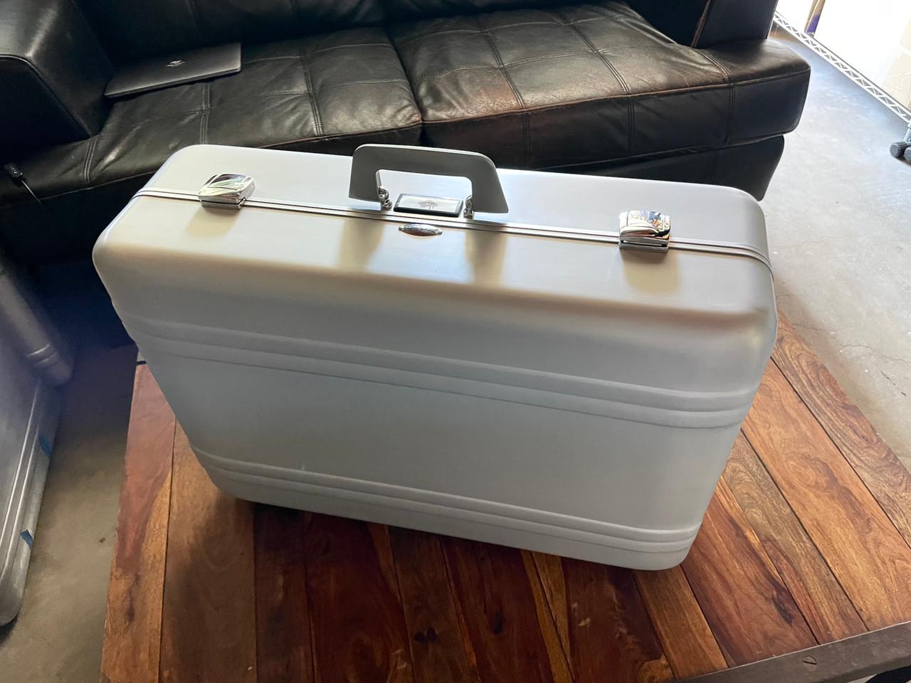 Buchla Tiptop 200t series with BPNYC ZERO Halliburton Eurorack Modular Travel Case NOS SILVER 122hp 9U